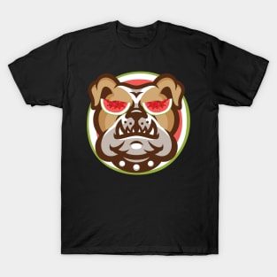 'Bulldog Watermelon' Funny Watermelon Dog Lover T-Shirt